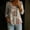 Khaki, variant on Womens long Sleeve Shirts for Women Retro Breathable Full Print Bubble Wrinkled Long Sleeve Button Down Blouse Summer Tops for Women Blue L