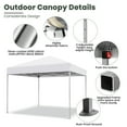 thumbnail image 3 of GVDV 10 ft x 10 ft Easy Pop up Outdoor Canopy Tent, Straight Legs Instant Canopy for Outside with Carrying Bag, White, 3 of 12