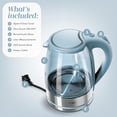 thumbnail image 7 of COOK WITH COLOR Electric Kettle, 1200W 1.8L Glass Water Boiler, Blue Slate, 7 of 7