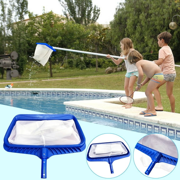 Fwttom Pool Net - Pool Skimmer Net, Reinforced Deep Ultra Fine Mesh Netting Bag Debris Fast Cleaning, Hot Tub Hand Pool Cleaning Net, 20" x 21" (Pole Not Included)