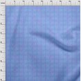 thumbnail image 4 of oneOone Cotton Silk Medium Blue Fabric Geometric Lines Sewing Craft Projects Fabric Prints By Yard 42 Inch Wide, 4 of 4
