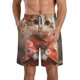 thumbnail image 1 of Balery Adorable Kitten In Kimono Traje de Baño Estilo Hawaiano para Hombre, Shorts de Secado Rápido con Bolsillos-X-Large, 1 of 6