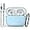 C-Sky Blue, variant on Earbud Case for Apple AirPods Pro 2nd/1st Generation with Cleaner Kit & Keychain