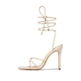 thumbnail image 4 of Zapatos de mujer Moda Color sólido Minimalista Sexy Romam Estilo Puttee Cordones Sandalias de tacones finos Wmkox8yii hfjk2372, 4 of 4