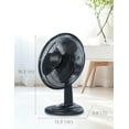 thumbnail image 6 of BLACK+DECKER Desk Fan for Home and Office, 12" Fan with 3 Speed Settings, Oscillating Portable Fan for Office Desk, Table Top and Kitchen Table with Adjustable Tilt, White, 6 of 7