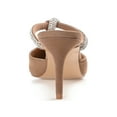 thumbnail image 4 of Journee Womens Lunna Mules Mid Stiletto Pointed Toe Evening Pumps, Widths Available, 4 of 10