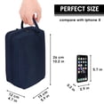 thumbnail image 2 of Travel Toiletry Bag for Men Hanging Dopp Kit Small Nylon Shaving Bag, Water Resistant Bathroom Toiletries Organizer for Traveling, Navy Blue, 2 of 6