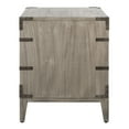 thumbnail image 6 of SAFAVIEH Couture Nisha Glam Nightstand with 3 Drawers, Light Grey, 6 of 16