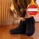 thumbnail image 2 of Botas de algodón con fondo grueso y forro polar para invierno, zapatos cálidos de algodón con pan, 2 of 6