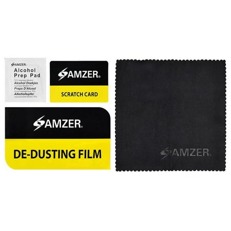 AMZER LENS LCD LED Optical Camera Screen Care Kit, Microfiber Cleaning Cloth, Pre-Moistened Wipes, Scratch Card, De-Dusting Film for Laptops, Monitors, Phone, Tablet, TVs, (Best Laptop Screen Wipes)