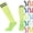 #01 Fluorescent Green, variant on Kids Soccer Socks, 1 Pairs Sports Girls Boys Knee High Tube Socks Toddler Stripes School Uniform Stockings,One Size,Fluorescent Green
