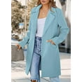 thumbnail image 4 of PRETTYGARDEN Women's 2025 Spring Fall Long Blazer Jackets Long Sleeve Lapel Pockets Loose Fit Work Casual Blazers Outerwear, 4 of 9