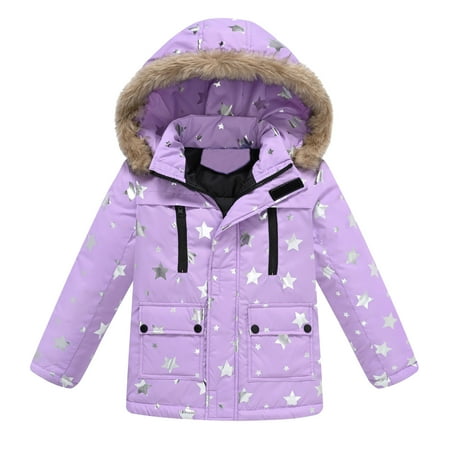 

EHQJNJ Cute Jackets for Women Trendy Plus Size Kids Boys Girls Winter Thicken Coat with Pocket Hooded Jacket Toddler Windproof Zipper Thick Warm Outwear Kids Winter Jacket Girls 6-7 Years