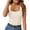 White, variant on Womens Ribbed Tank Tops 2024 Summer Neck Slim Fitted Tops Casual Basic Knit Sleeveless Shirts Active Crop Pack Ballet Tops for Women Big And Tall Top Compression Big And Tall Tops Crop Workout Tee