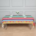 thumbnail image 2 of Efavormart 50"X108" Mexican Serape Fiesta Disposable Plastic Rectangle Tablecloth, Festive Party Table Cover, Cinco De Mayo Party Supplies, 2 of 11