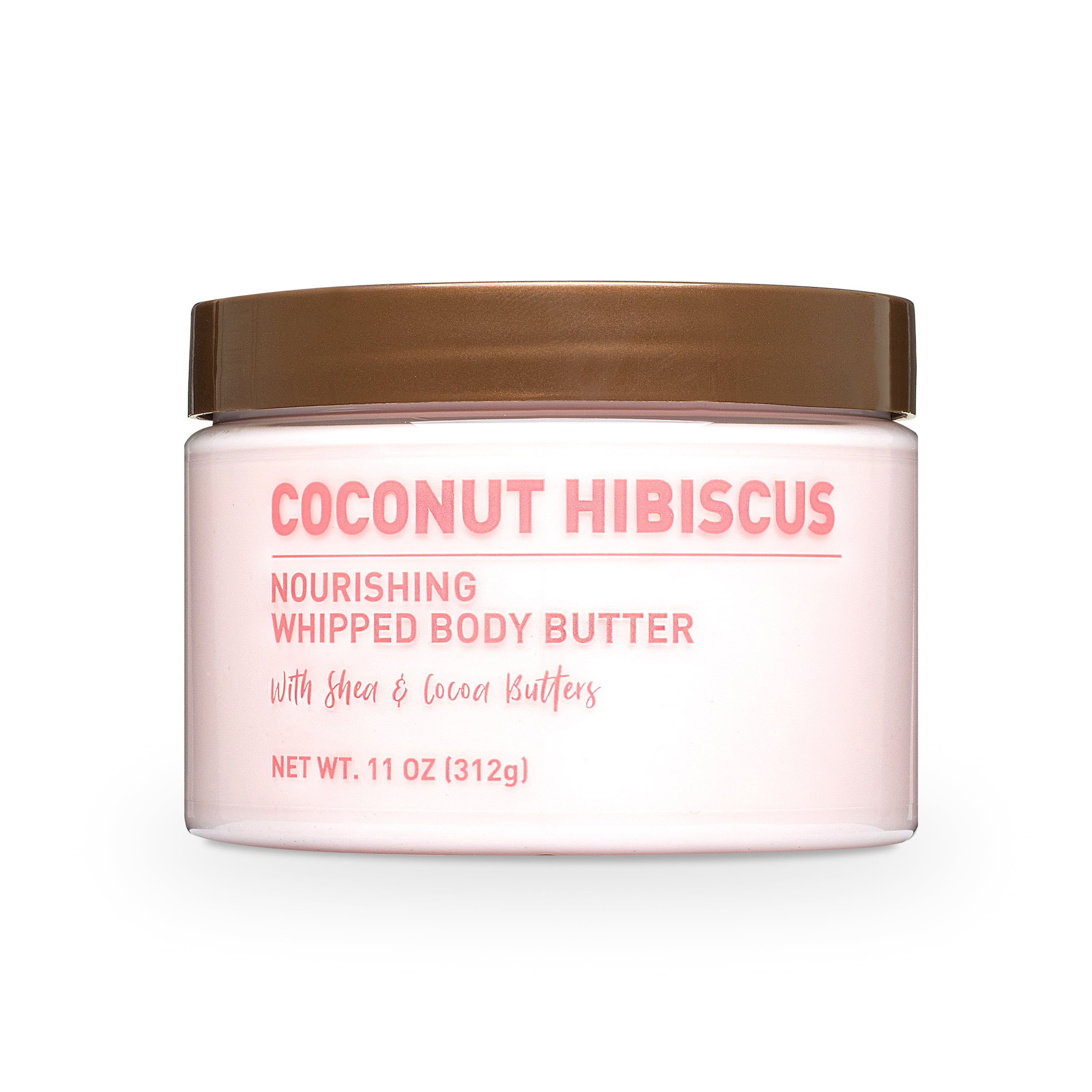 Nourishing Body Butter, Coconut Hibiscus & Dr Teal's Hawaiian Bliss Epsom Salt Magnesium Soak, Red Sea Salt, Papaya & Hibiscus, 3 lbs Bundle