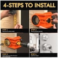 thumbnail image 3 of Door Lock Installation Kit,Door Lock Jig for Metal or Wood Orange, 3 of 5