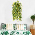 thumbnail image 5 of Flocked Christmas Garland Simulated Orchid Wall Hanging Decorative Wall Ceiling Yugali Hanging Rattan Camellia Chlorophytum Comosum, 5 of 6