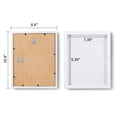 thumbnail image 2 of DEMAIKE 8x10 Shadow Box Frame Wood 3D Picture Frame wif Glass Cover, Display Case for Wall-Hanging or Free-Standing Picture Showcase, Set of 3, White, 2 of 4