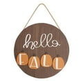 thumbnail image 2 of Welcome Sign Door Wreath Door Plaque Autumn Decoration Bow Maple Leaf Wreath Home Decor Welcome Sign Hanging Decor, 2 of 8