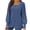 ZA-Blue, variant on Meichang Cyber and Monday Deals, Puff Long Sleeve Shirts for Women Plus Size Square Neck Ribbed Knit Tops Solid Loose Fit Side Slit Hem Blouses Spring Trendy Women Tunic Tops