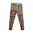 thumbnail image 3 of 'Book Shelf' Stretchy Leggings (AOP), 3 of 6