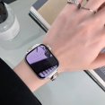 thumbnail image 6 of Bling Band Compatible for Apple Watch 38mm 40mm 41mm for Women, Cute Fashion Sparkle Bracelet Jewelry Metal Strap with Bands Removal Tool for iWatch Series 9 8 7 6 5 4 3 2 1 SE,Silver, 6 of 8