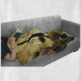 thumbnail image 6 of Wine Soft Flannel Fleece Throw Blanket, Red Wine Bottle and Glass on Wooden Cask Dramatic Sky Agriculture, Cozy Plush for Indoor and Outdoor Use, 50" x 70", Pale Coffee Green Black, by Ambesonne, 6 of 6
