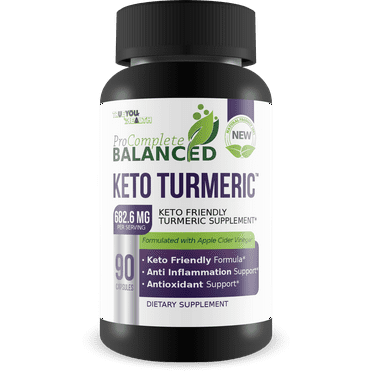 Keto Turmeric - Pro Complete Balanced Keto Cleanse - 3 Month Supply - Help Flush Waste & Toxins - Keto Friendly Detox Cleanse - Natural Antioxidant & Weight Loss Support - Aid Detoxification
