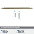 thumbnail image 4 of Amerock Balata 10-1/16 inch (256mm) Center-to-Center Golden Champagne Cabinet Pull, 4 of 6