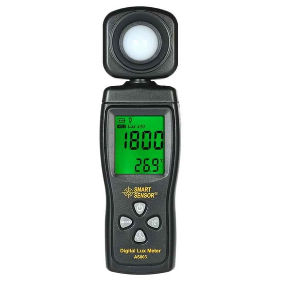 Scienceny SENSOR INTELIGENTE AS813 Medidor de luz digital Lux 1-200000 Lux Lumenmeter Alta precisión Lux / FC Artesanía Scienceny GJ1935-00B
