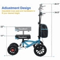 thumbnail image 6 of Knee Scooter, All Terrain Foldable Knee Scooter Walker, 6 of 6