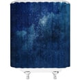 thumbnail image 3 of Night Sky Space Shower Curtain Cosmic Starry Stars Fantasy Galaxy Universe Space Decor Polyester Fabric Include Hooks,(70" WX70 H), 3 of 3