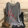 thumbnail image 2 of Birdeem Blouses pour Femmes T-Shirt Décontracté Imprimé Mode Manches Courtes en Coton et Lin, 2 of 12