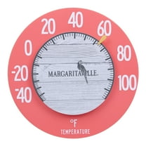 La Crosse 104-120MV1 8" Floating Margaritaville Dial Thermometer - Salmon