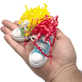 thumbnail image 3 of 5610 Super Shreddy Sneakers Pk2  - Classic Chewable Colorful Cotton Canvas Bird Foot Toys, 3 of 4