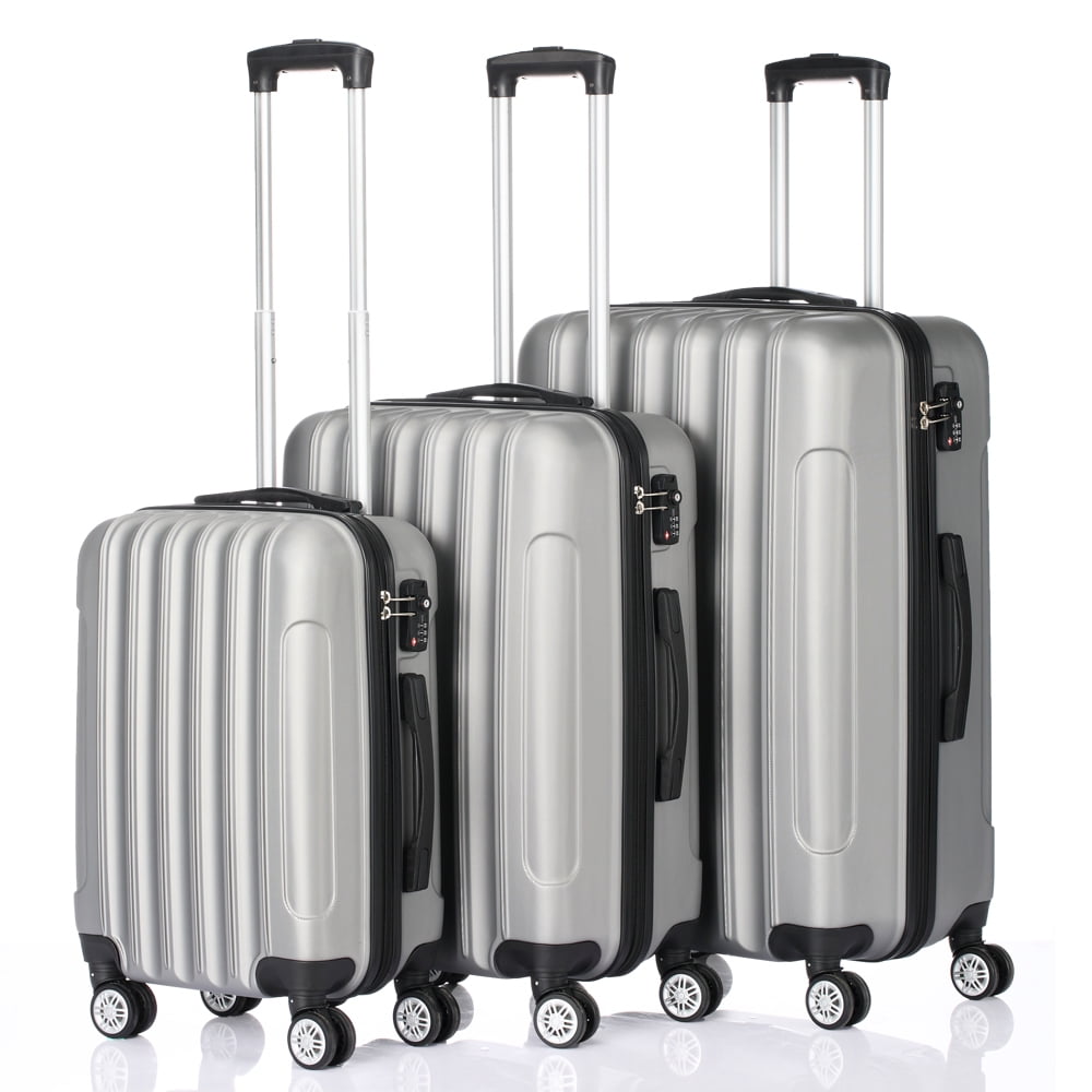 Traveling Luggage, Silver Gray 3-in-1 Multifunctional Large Capacity ...
