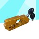 thumbnail image 1 of WEUVEB Motorcycle Lock De Aleación De Aluminio Cnc Para Manillar Antirrobo Color Dorado, 1 of 8