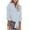 Light Blue, variant on Lindreshi Long Sleeve Shirts for Women Women's Tops Striped Printed Single Breasted Long Sleeve Shirt Cotton Linen Tops