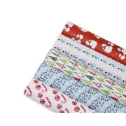 Trendy Luxe - Christmas Candy Cane Bundle, Faux Leather Sheets, Frosty the Snowman Leather, Craft Supplies, 5pcs