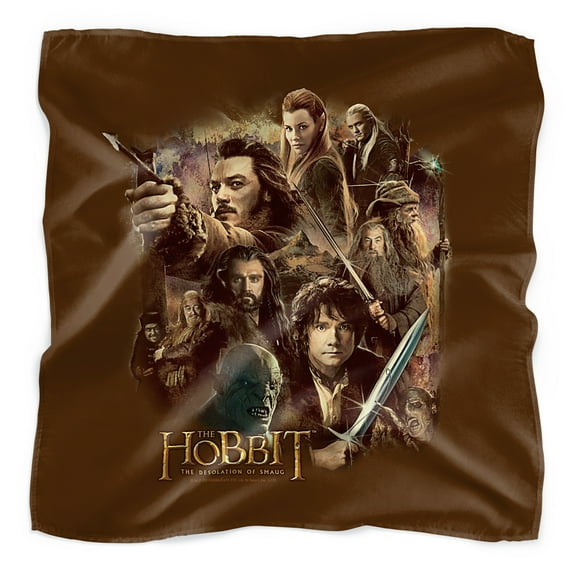The Hobbit Middle Earth Group Bandana (21 in x 21 in)