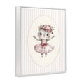thumbnail image 2 of Stupell Industries Cottage Nursery Ballerina Cat Striped White Framed Giclee Art, 11 x 14, by LSR Design Studio, 2 of 8