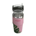 thumbnail image 4 of Outdoors Professional 20-Oz. Stainless Steel Double-Walled Insulated Tumbler with Straw (Tropical Pink), OUTD9201, 4 of 7