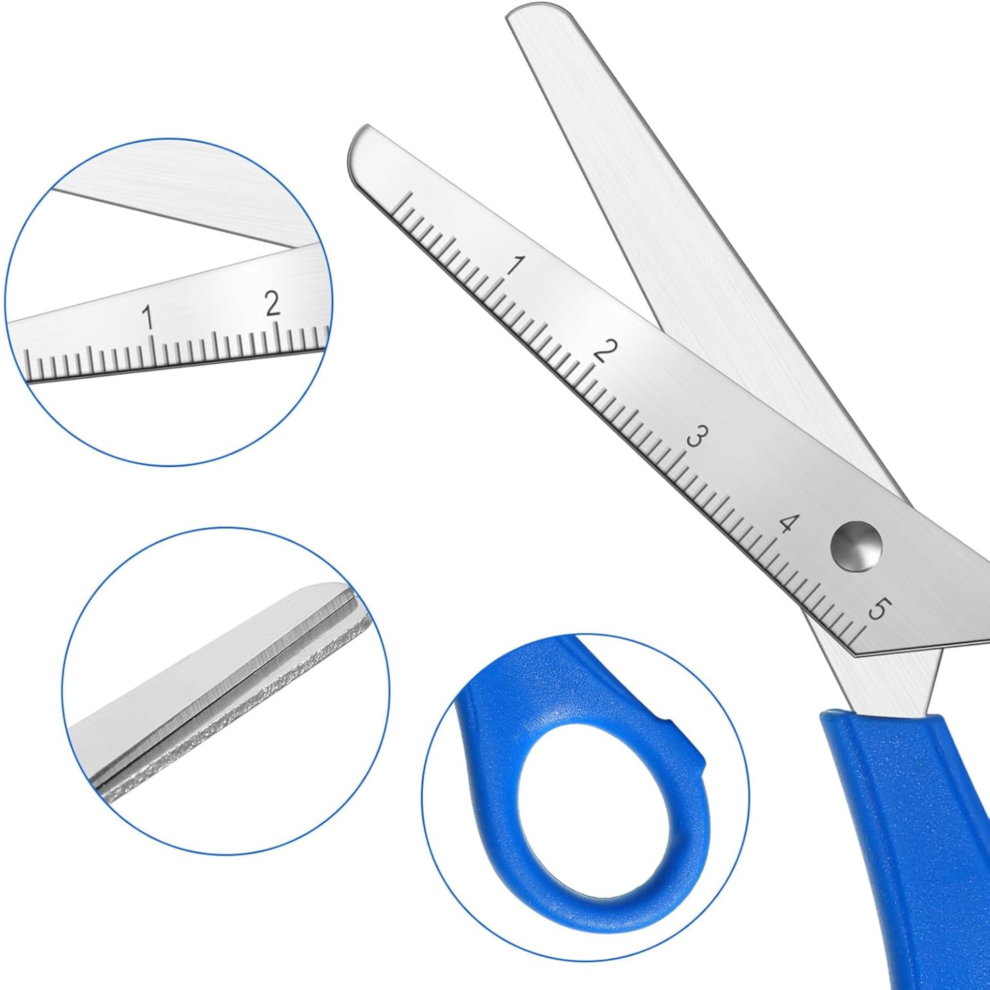 School Supply Boxes | 5" Blunt Tip Scissors | 576 Pack | Assorted Colors of Red, Blue, Green, & Black