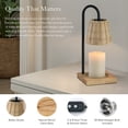thumbnail image 6 of Simplee Adesso Ridgley Dimmable Wax Melt Heater Candle Warmer Lamp with Timer & Auto Off, 6 of 23