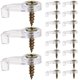 thumbnail image 1 of 100pcs Glass Retainer Clips Cabinet Door Mirror Glass Fixing Clips With Screws, 1 of 2