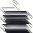 thumbnail image 1 of Stainless Steel Space-saving Clothes Hangers 5 Trouser Hangers, Multiple Space-saving Trouser Hangers, Non-slip Metal Trouser Rack, Closet Organizer, 1 of 3