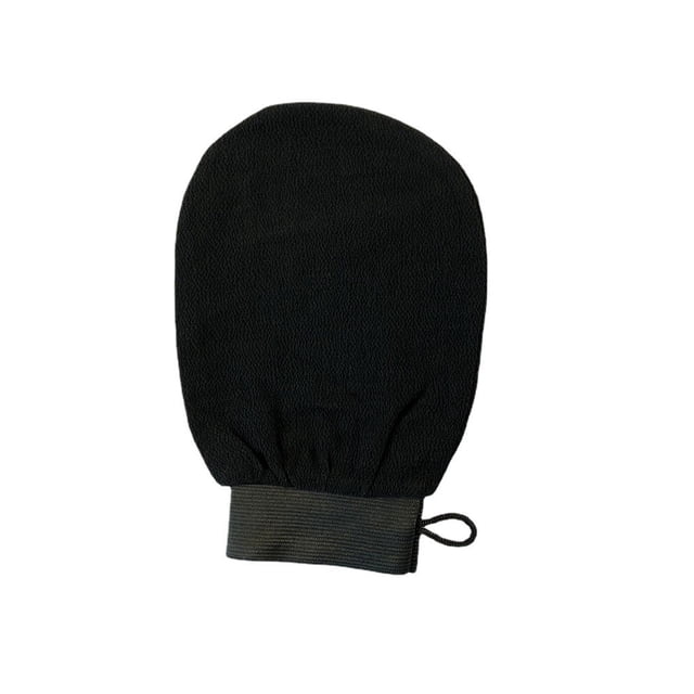 Soidarity Guante de baño reutilizable lavable para casa, baño, Spa, cuerpo de baño, brazo, cara, guantes exfoliantes, accesorios para eliminar la piel Cuerpo del baño Negro Soidarity CE014117-01