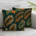 thumbnail image 3 of Leisuo Decorative Throw Pillow Covers Leaf Foliage Tropical Palm Natural Flora Texture Leaves Jungle Painting Design Summer Hawaii Cushion Cover for Sofa Couch Living Room Bed, 3 of 5