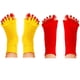 thumbnail image 5 of Toystoory 1 Pair 5 Toe Socks Overlapping Color Comfortable Breathable Dressing Solid Separation Relaxing Hosiery Type3 NO3 Toystoory FS11800-06, 5 of 6